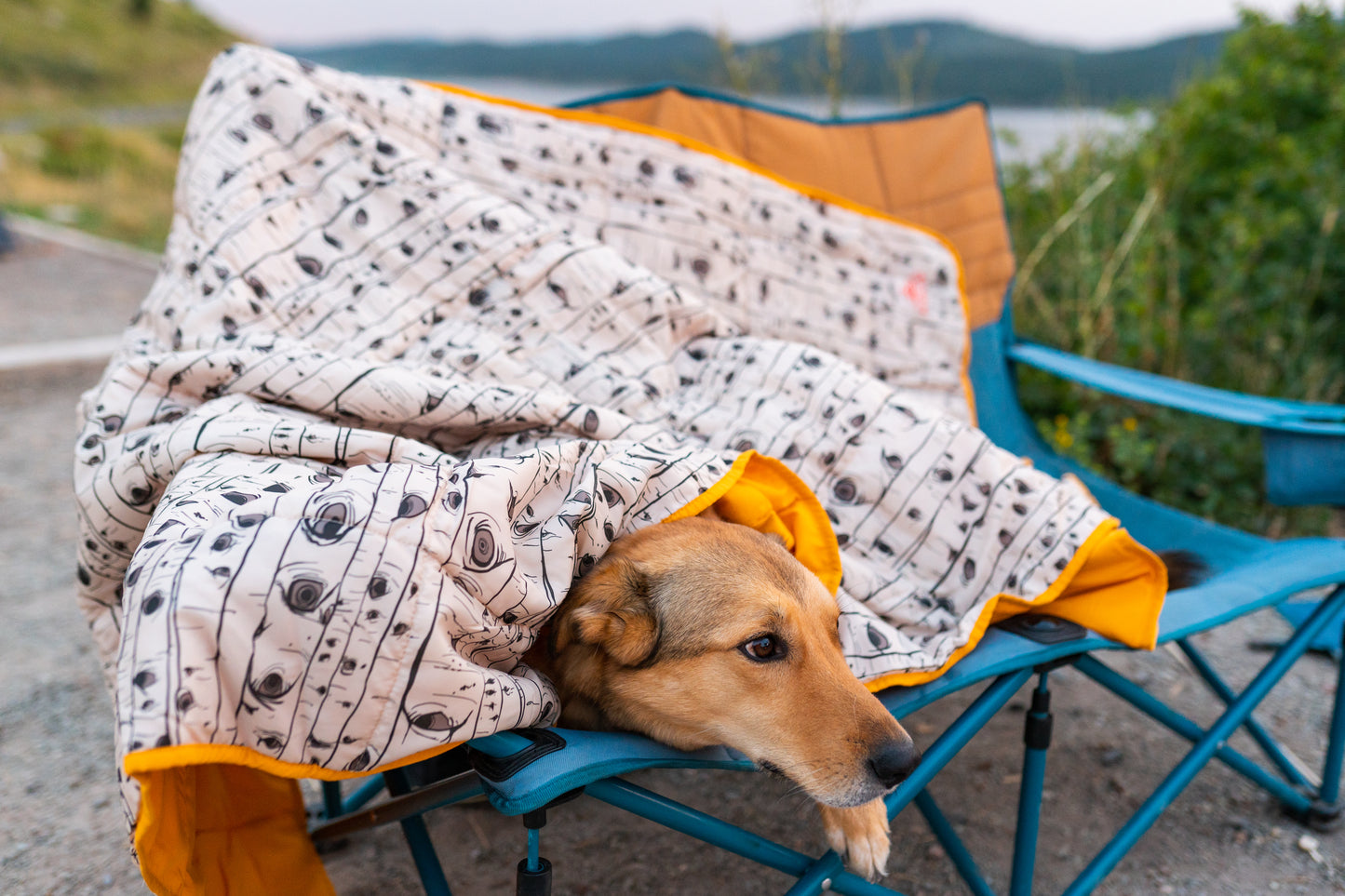 Bestie Blanket Winter Moss Treeline