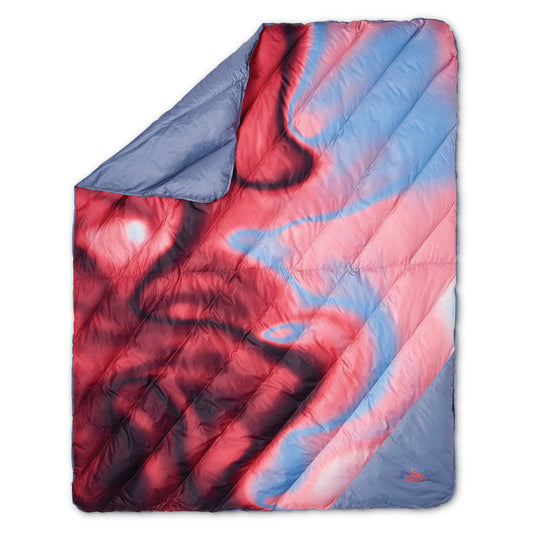 Galactic Down Blanket Cranberry / Atmosphere