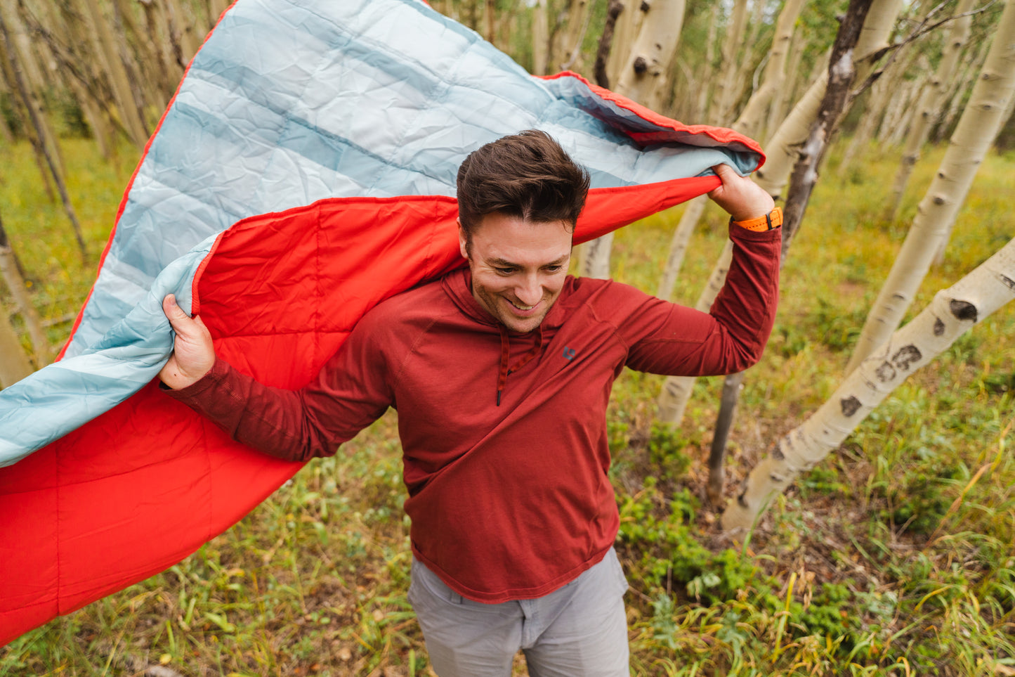 Bestie Blanket Winter Moss Treeline